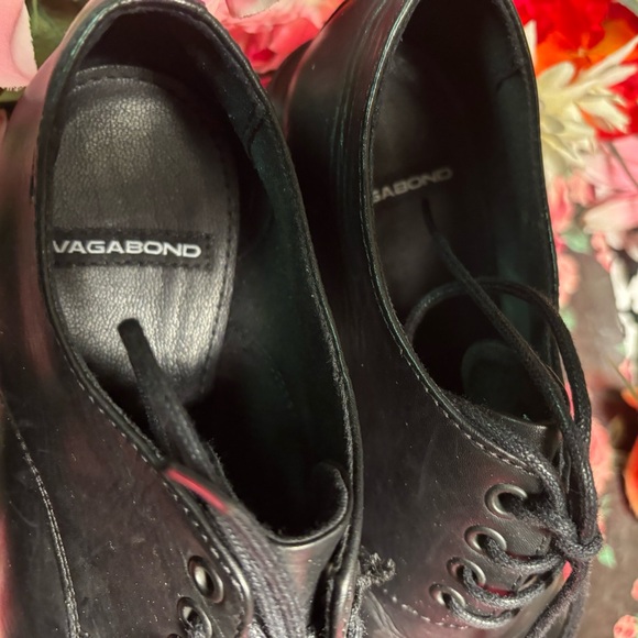 Vagabond Dioon Black Chunky Heel Oxford Shoes - Picture 8 of 10